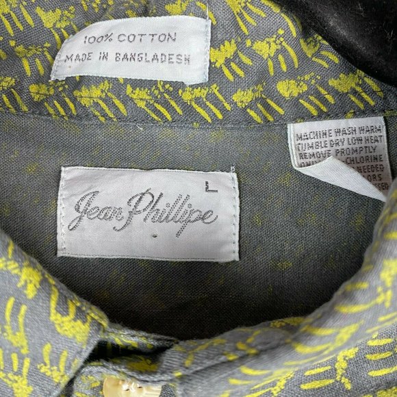 Jean Phillipe Large Gray Graphic SS Contrast Cuff - Picture 2 of 2